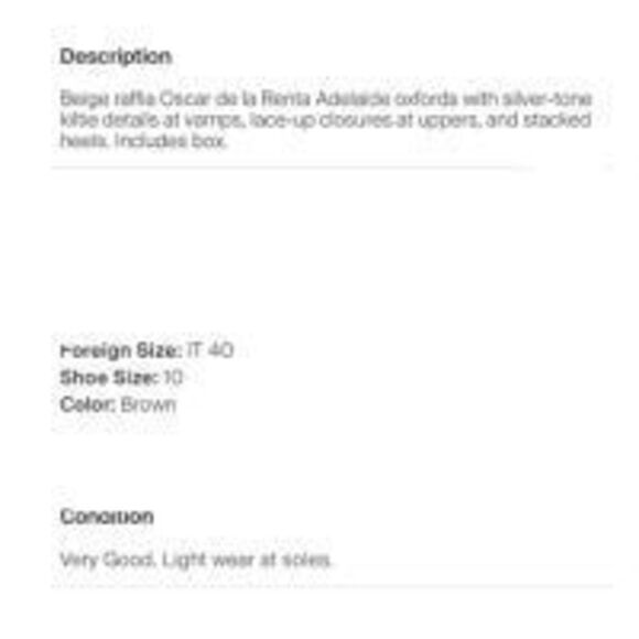 Oscar de la Renta Loafers EUC 40/10 - Picture 6 of 6